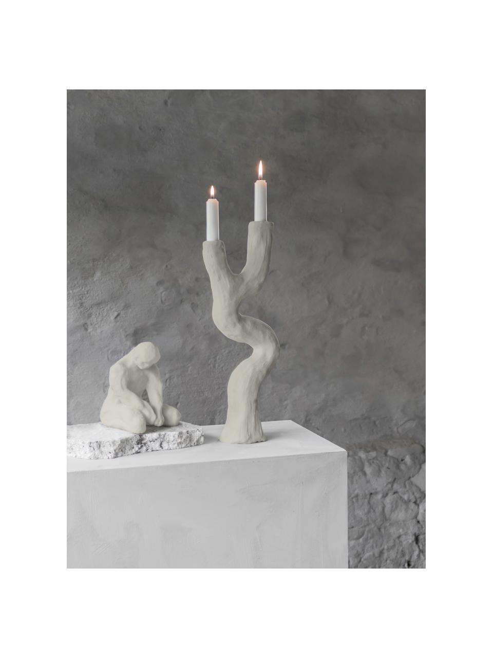 Candelabro Bollo, Piedra, Arena, An 8 x Al 41 cm