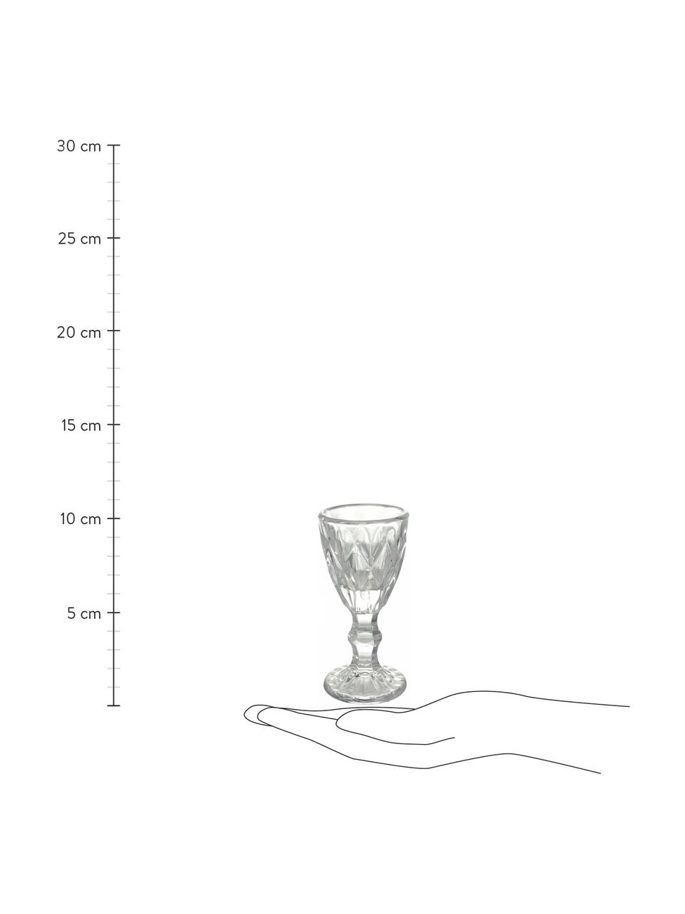 Komplet kieliszków do likieru Shades, 6 elem., Szkło, Odcienie żółtego, Ø 5 x W 11 cm