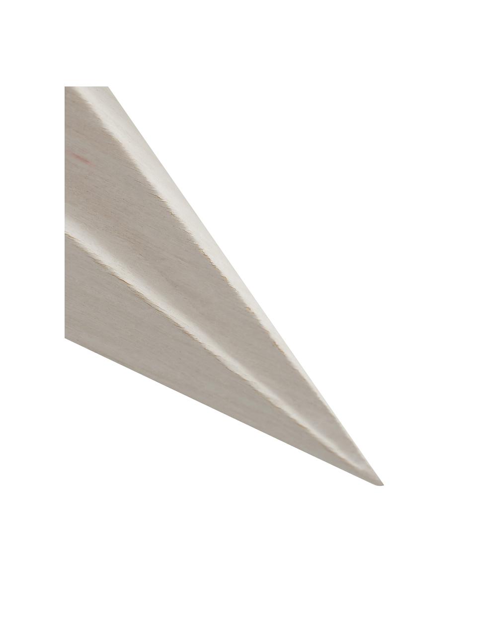 Handgefertigter Stern-Anhänger Kassia, Recyceltes Papier, Off White, Ø 40 x H 54 cm