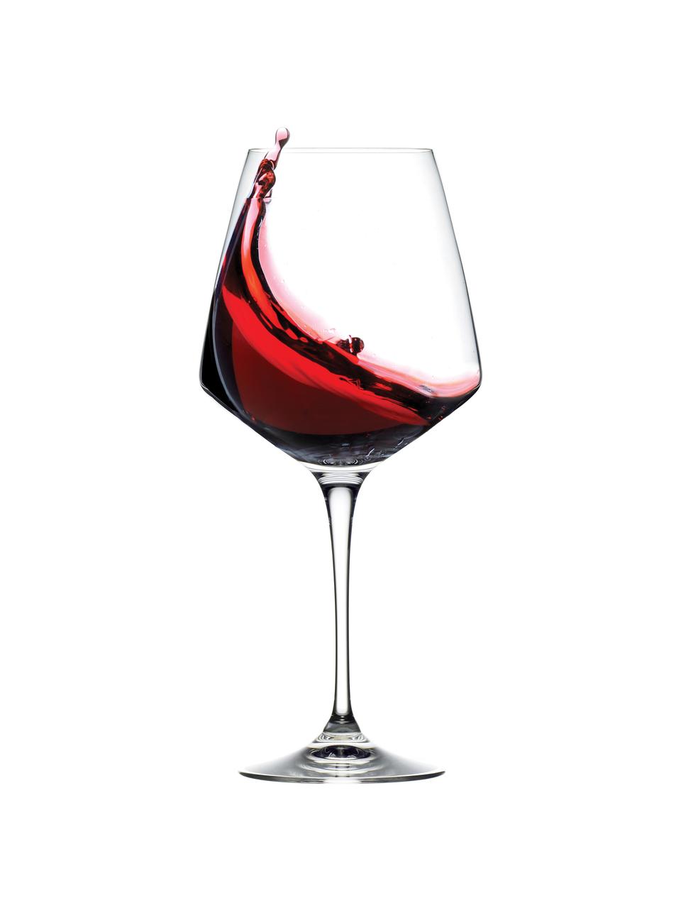 Krištáľový pohár na červené víno Aria, 6 ks, Krištáľové sklo, Priehľadná, Ø 9 x V 22 cm, 462 ml