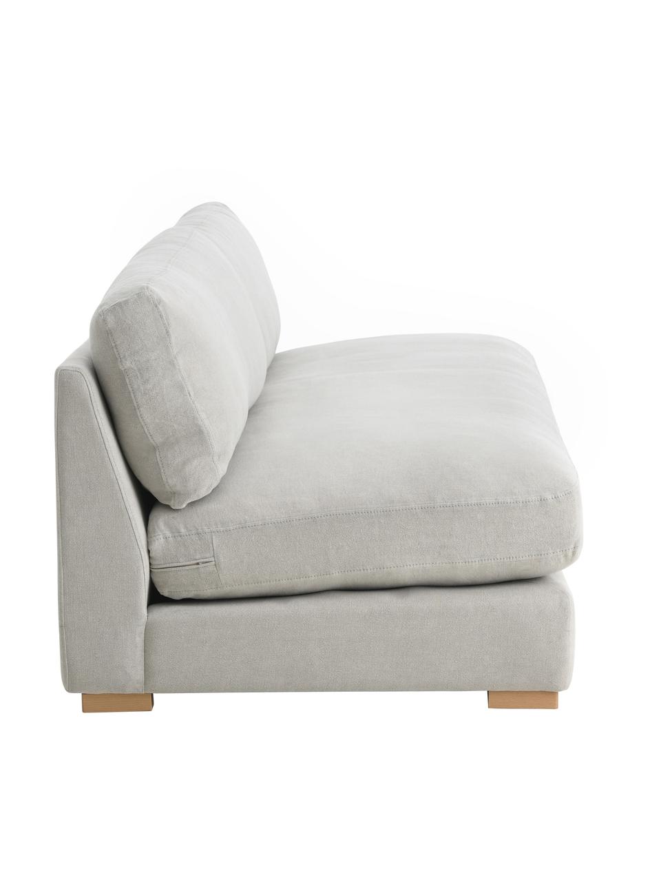 Bank Vide (3-zits), Bekleding: 100 % linnen, Poten: grenenhout, Linnen lichtgrijs, B 200 x D 90 cm