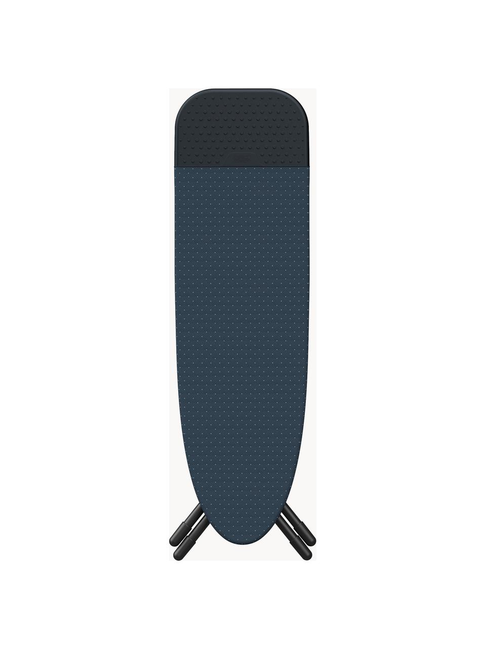 Tabla de planchar Glide Easy, Funda: 100 % algodón, Estructura: acero al carbono, plástic, Azul oscuro, An 110 x F 55 cm