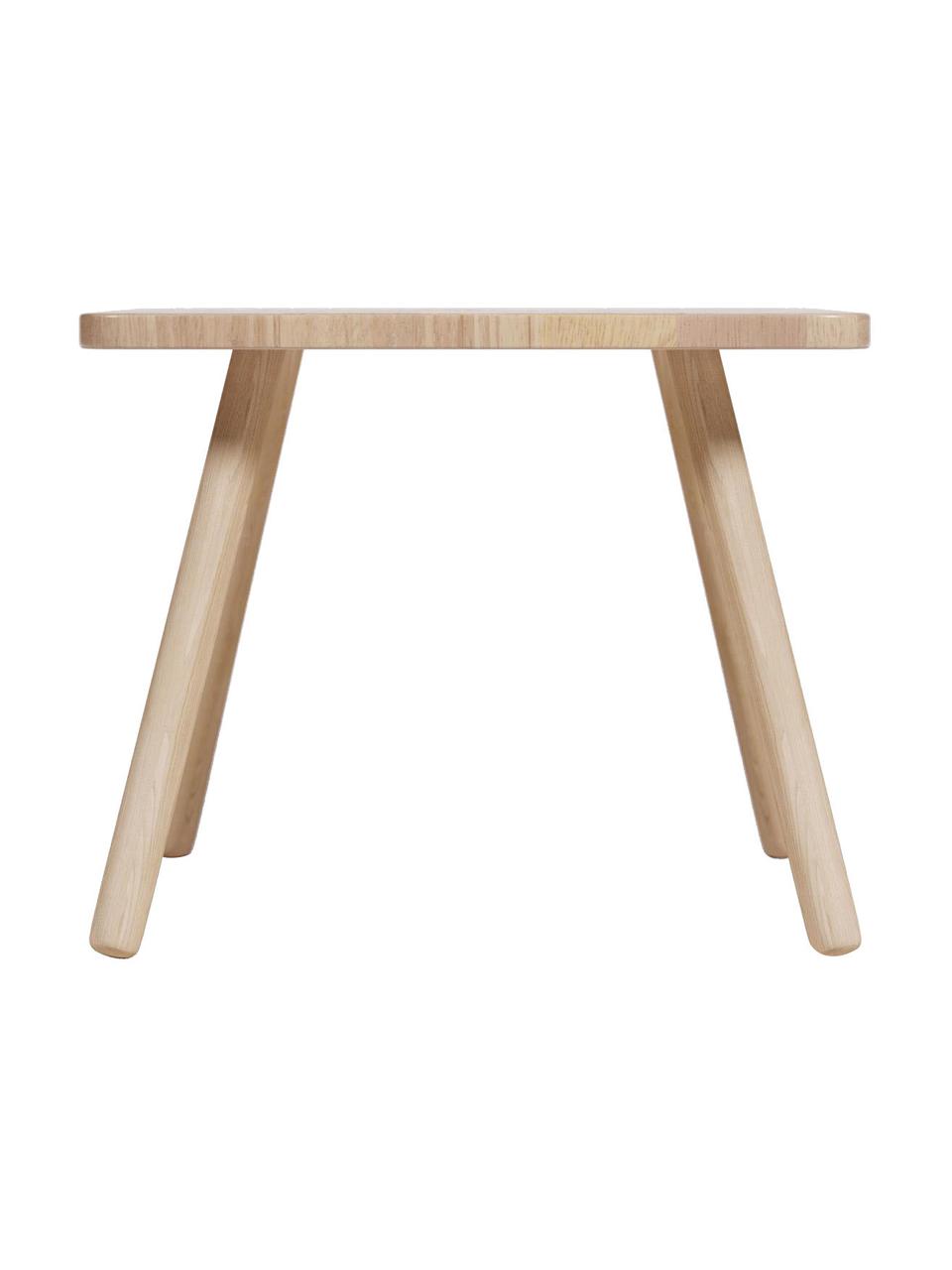 Stół dla dzieci z drewna kauczukowego Dilcia, Drewno kauczukowe, Drewno kauczukowe, S 55 x W 55 cm