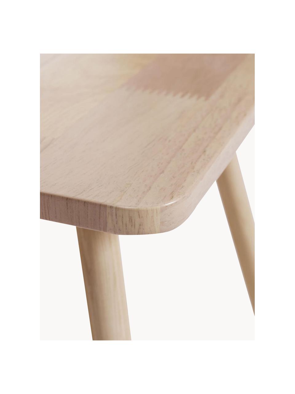 Stół dla dzieci z drewna kauczukowego Dilcia, Drewno kauczukowe, Drewno kauczukowe, S 55 x W 55 cm