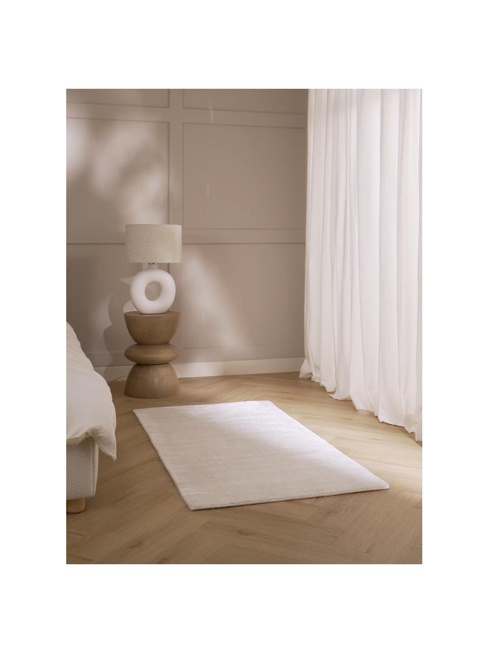Ręcznie tkany dywan z wiskozy Jane, Odcienie kości słoniowej, S 120 x D 180 cm (Rozmiar S)