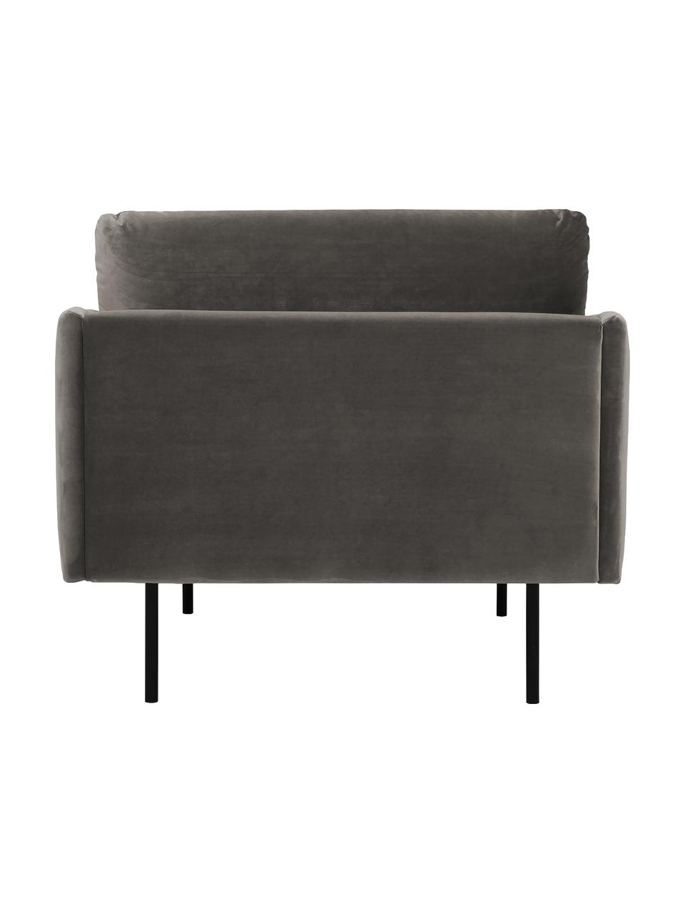 Zamatové kreslo Moby, Zamatová sivobéžová, Š 90 x H 90 cm