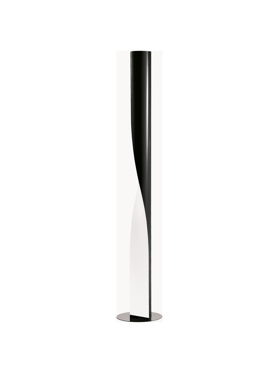Lámpara de pie grande regulable Evita, Estructura: tecnopolímero, metal recu, Cable: plástico, Negro, Al 190 cm