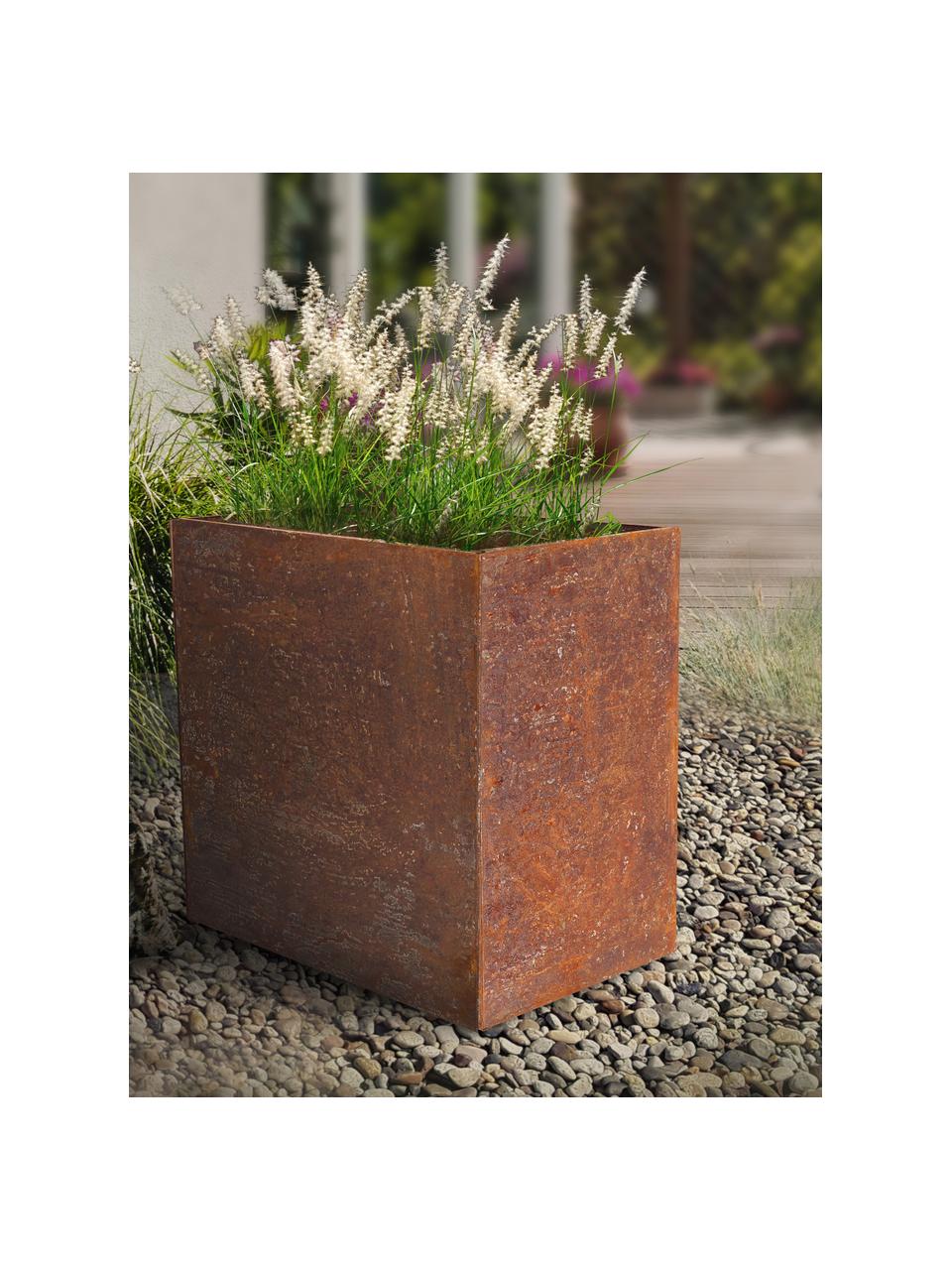 Plantenpot Rust uit cortenstaal, Cortenstaal, Roodbruin, B 58 x H 58 cm