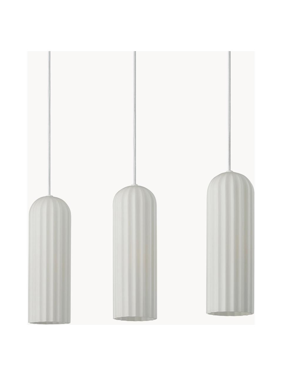 Lampada a sospensione a grappolo Miella, Paralume: vetro, Bianco, Larg. 52 x Alt. 30 cm