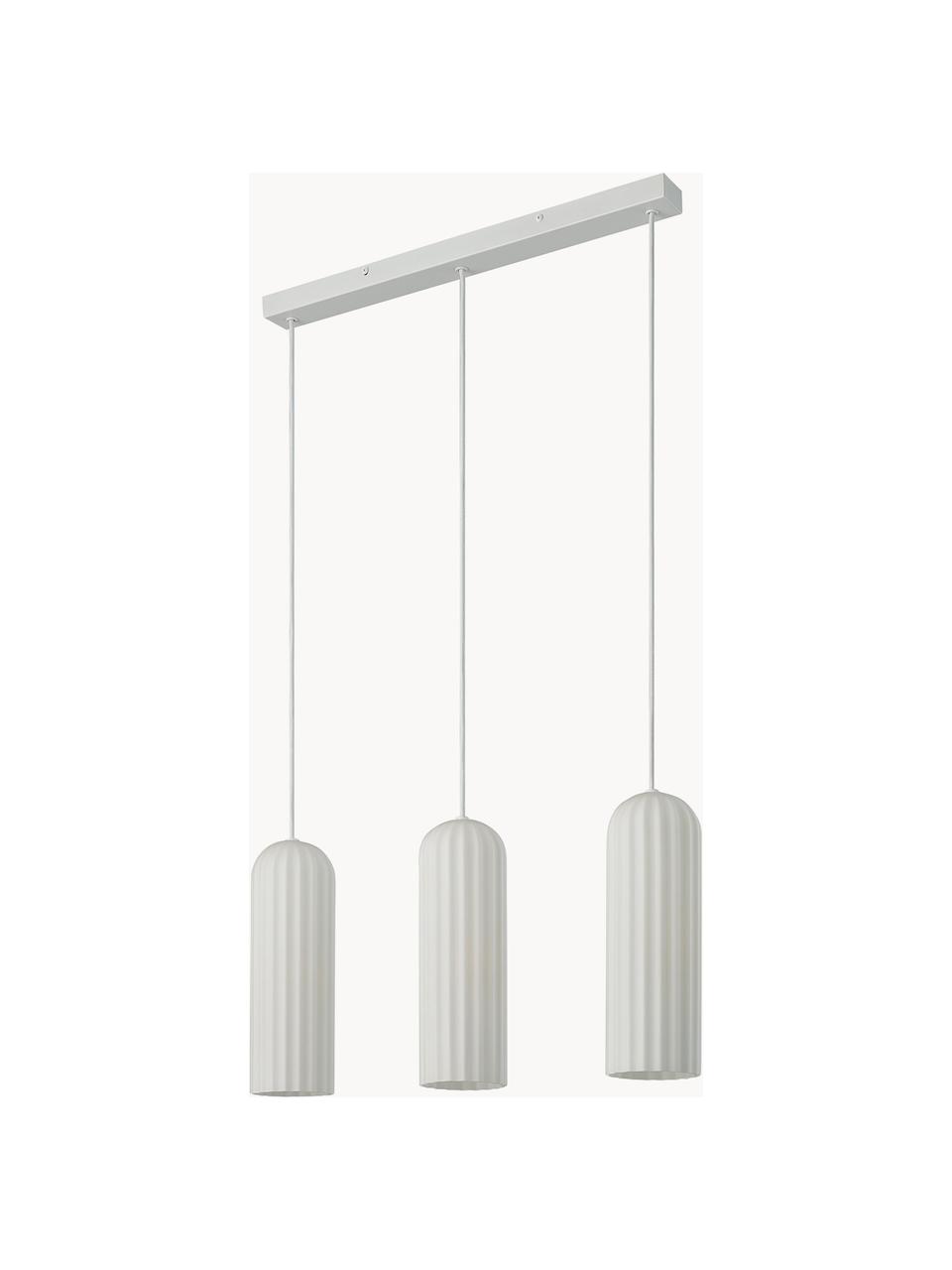 Lampada a sospensione a grappolo Miella, Paralume: vetro, Bianco, Larg. 52 x Alt. 30 cm