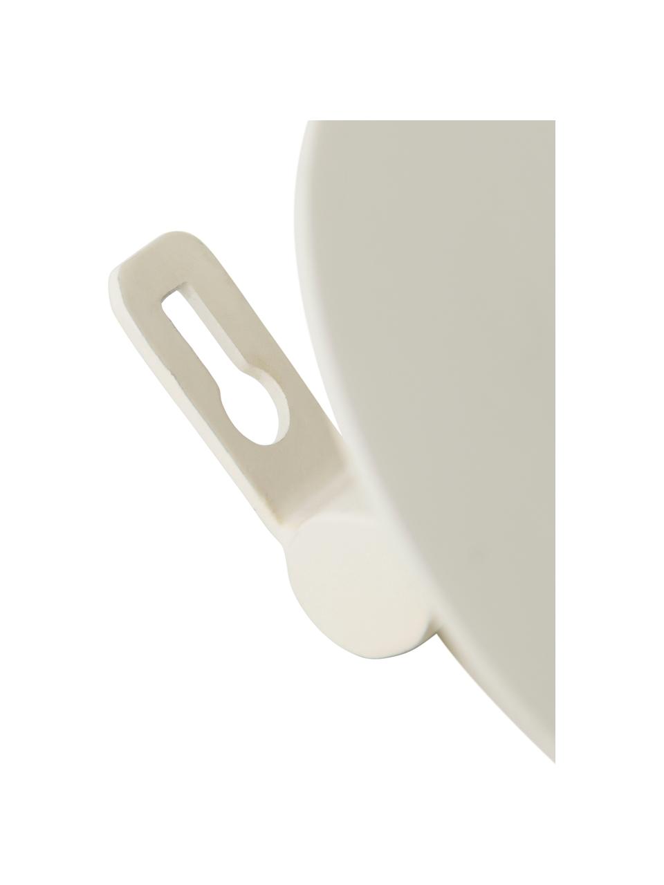 Appendiabiti da parete in metallo bianco Walli, Metallo rivestito, Bianco, Larg. 76 x Alt. 10 cm