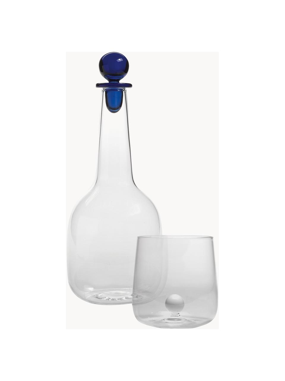 Ručně vyrobené sklenice Bilia, 6 ks, Borosilikátové sklo, Transparentní, bílá, Ø 9 cm, V 9 cm, 440 ml