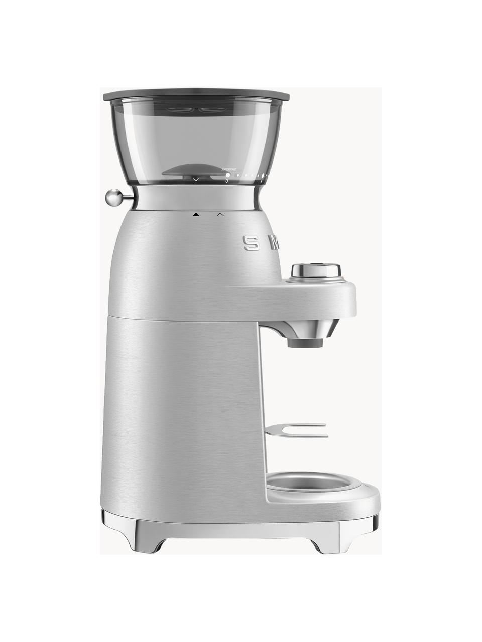 Elektrische Kaffeemühle Mini Pro, Gehäuse: Edelstahl, lackiert, Deckel: Kunststoff, BPA-frei, Silberfarben, B 15 x H 35 cm