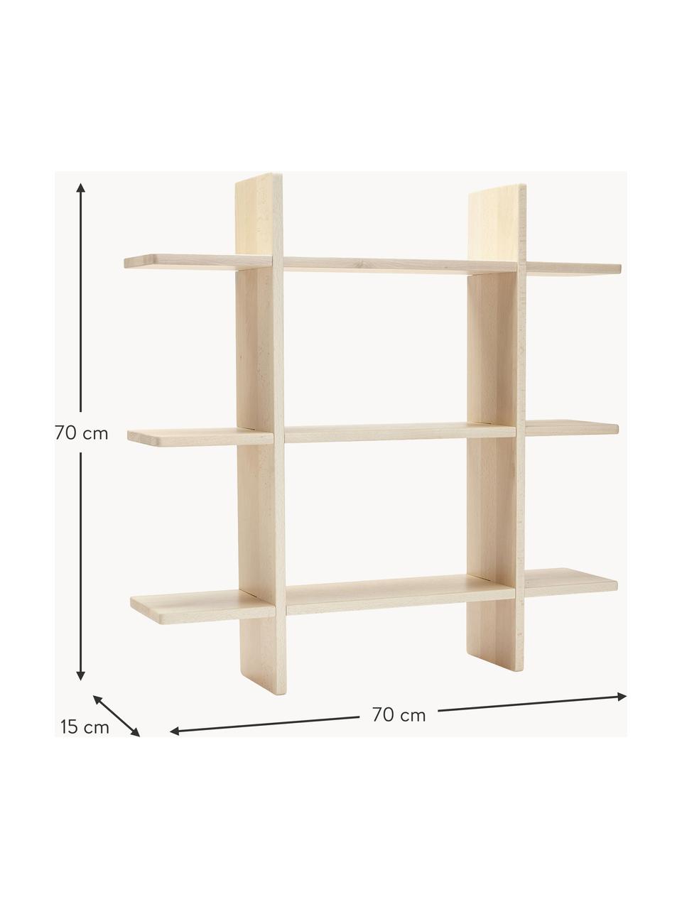 Scaffale da parete in legno di faggio Saga, Legno di faggio

Questo prodotto è realizzato con legno di provenienza sostenibile e certificato FSC®., Legno di faggio, Larg. 70 x Alt. 70 cm