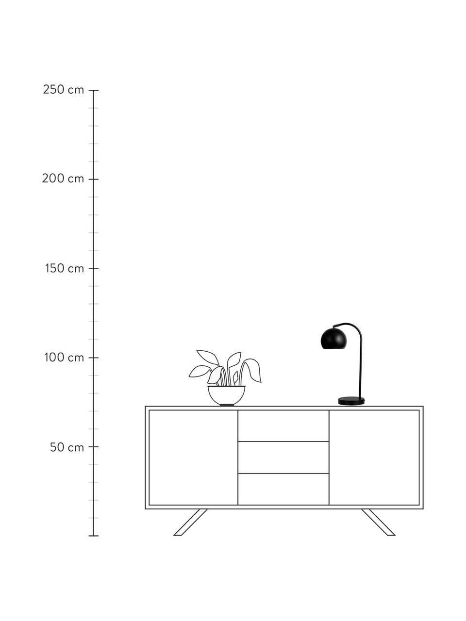 Lampe de bureau True Love, Noir, larg. 26 x haut. 47 cm