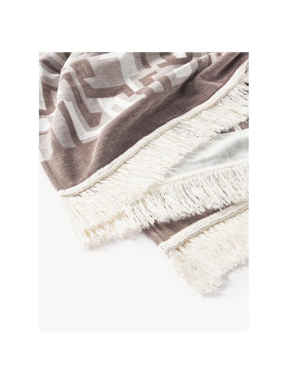 Jacquard plaid Fran met franjes, 100% katoen

Het materiaal dat in dit product wordt gebruikt, is getest op schadelijke stoffen en gecertificeerd volgens STANDARD 100 door OEKO-TEX®, 6457CIT, CITEVE, Nougat, lichtbeige, B 130 x H 170 cm