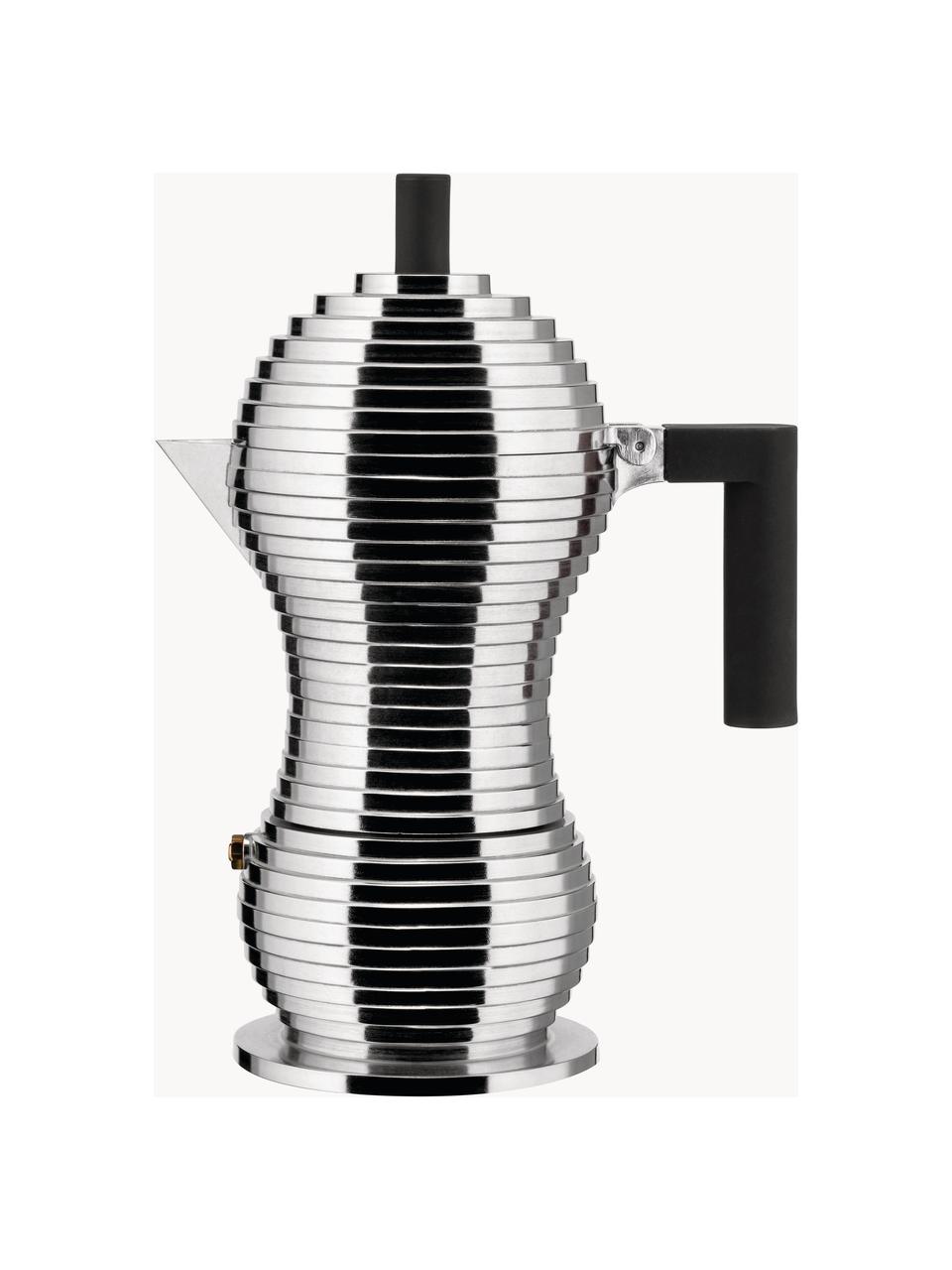 Bouilloire à espresso Pulcina, Argenté, haute brillance, larg. 20 x haut. 26 cm, pour six tasses