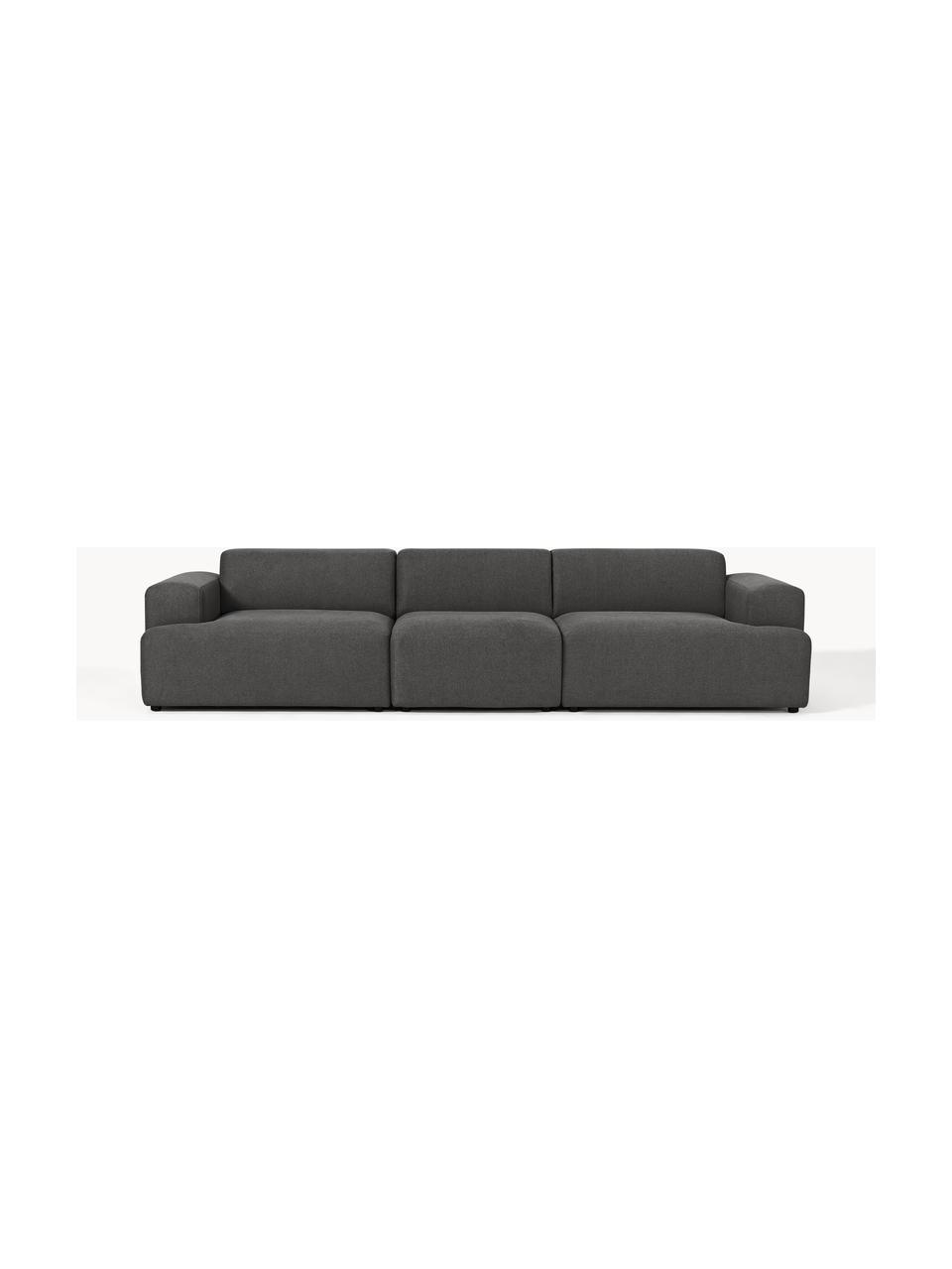 Sofa Melva (4-Sitzer), Bezug: 100 % Polyester Der strap, Gestell: Massives Kiefern- und Fic, Webstoff Anthrazit, B 319 x T 101 cm