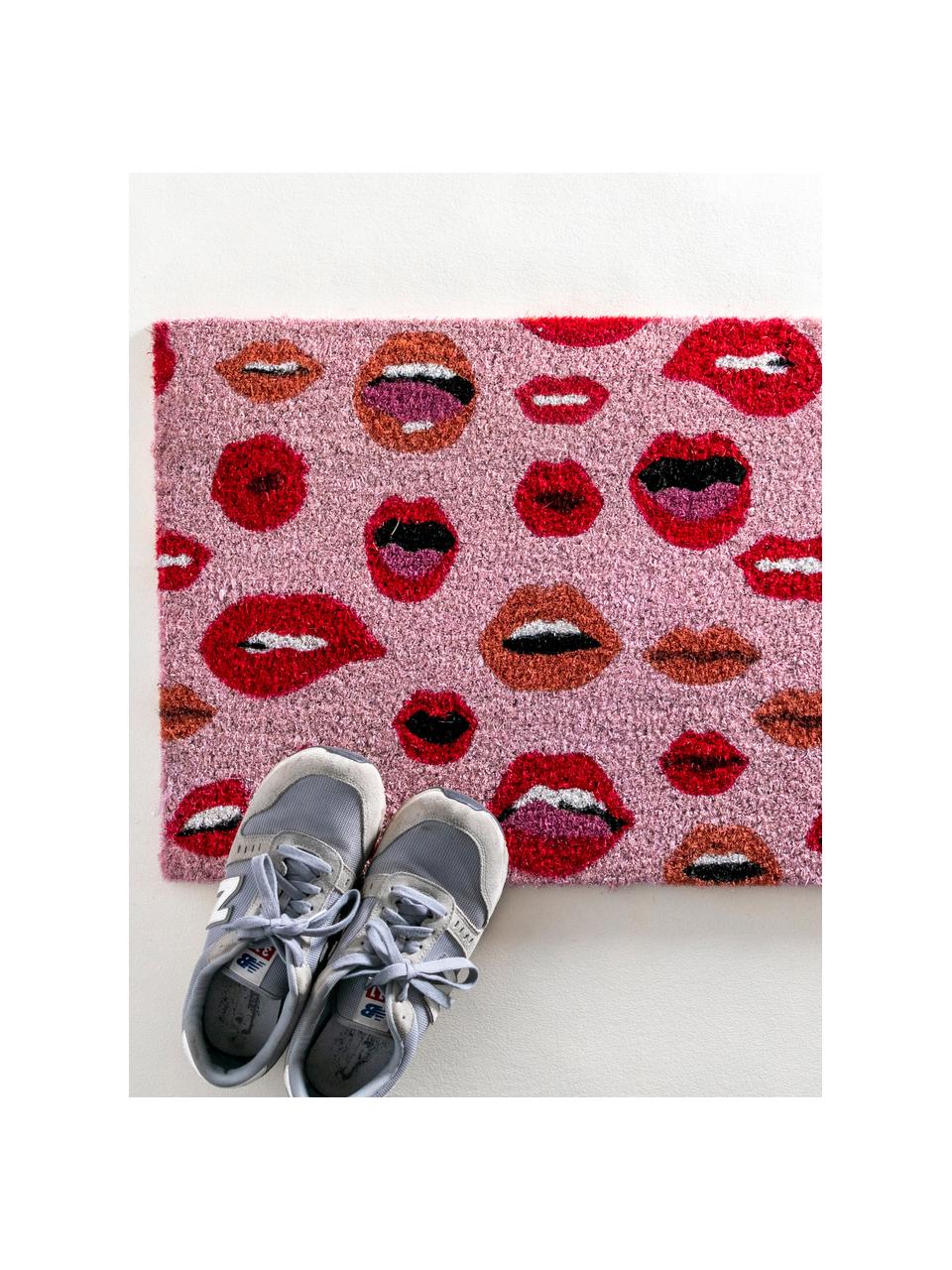 Paillasson Lips, Tons rouges, 45 x 75 cm