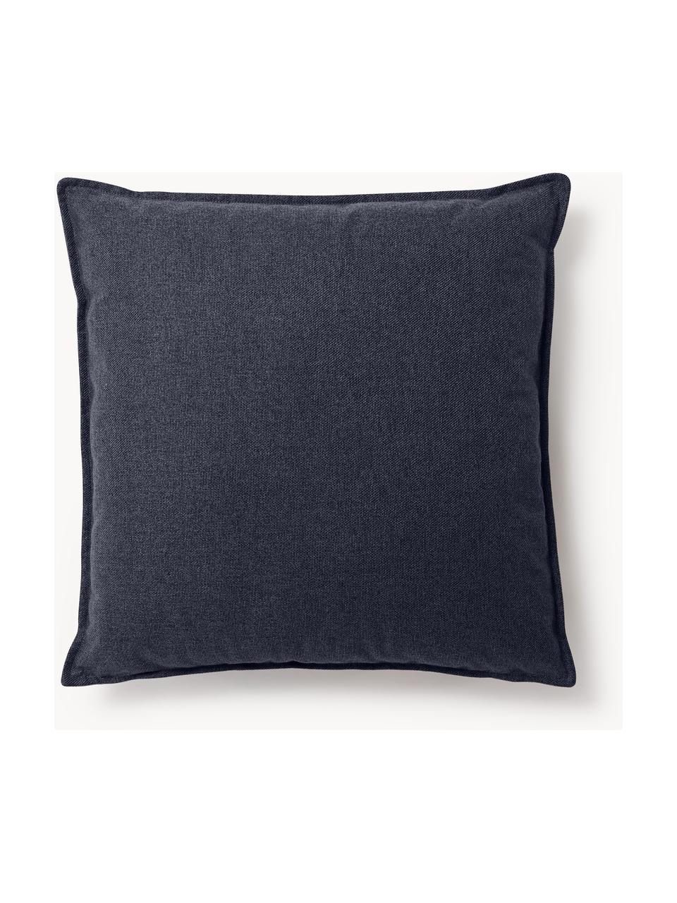 Poduszka Lennon, Ciemnoniebieska tkanina, S 70 x D 70 cm