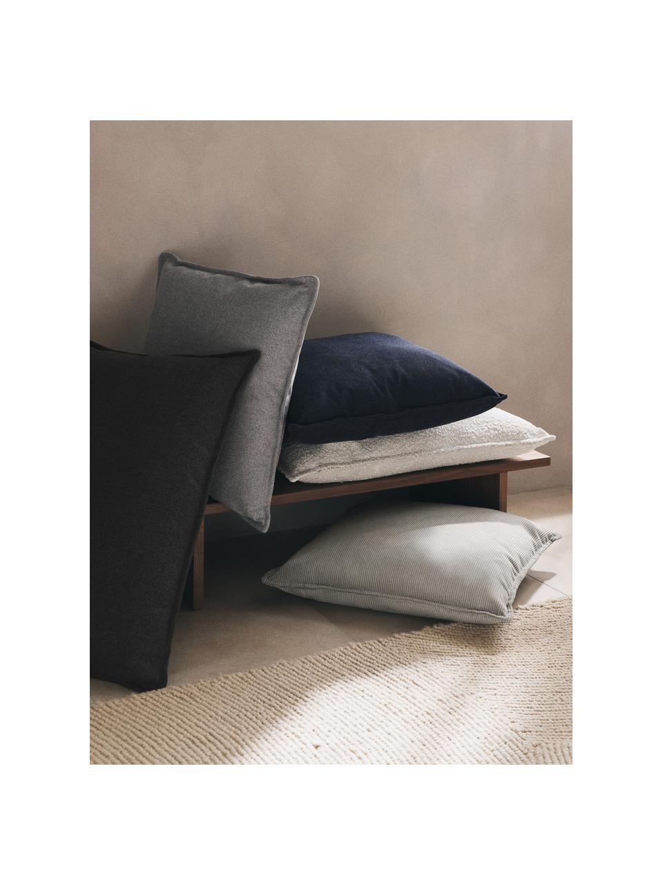 Sofa-Kissen Lennon, Hülle: 100 % Polyester, Webstoff Dunkelblau, B 70 x L 70 cm
