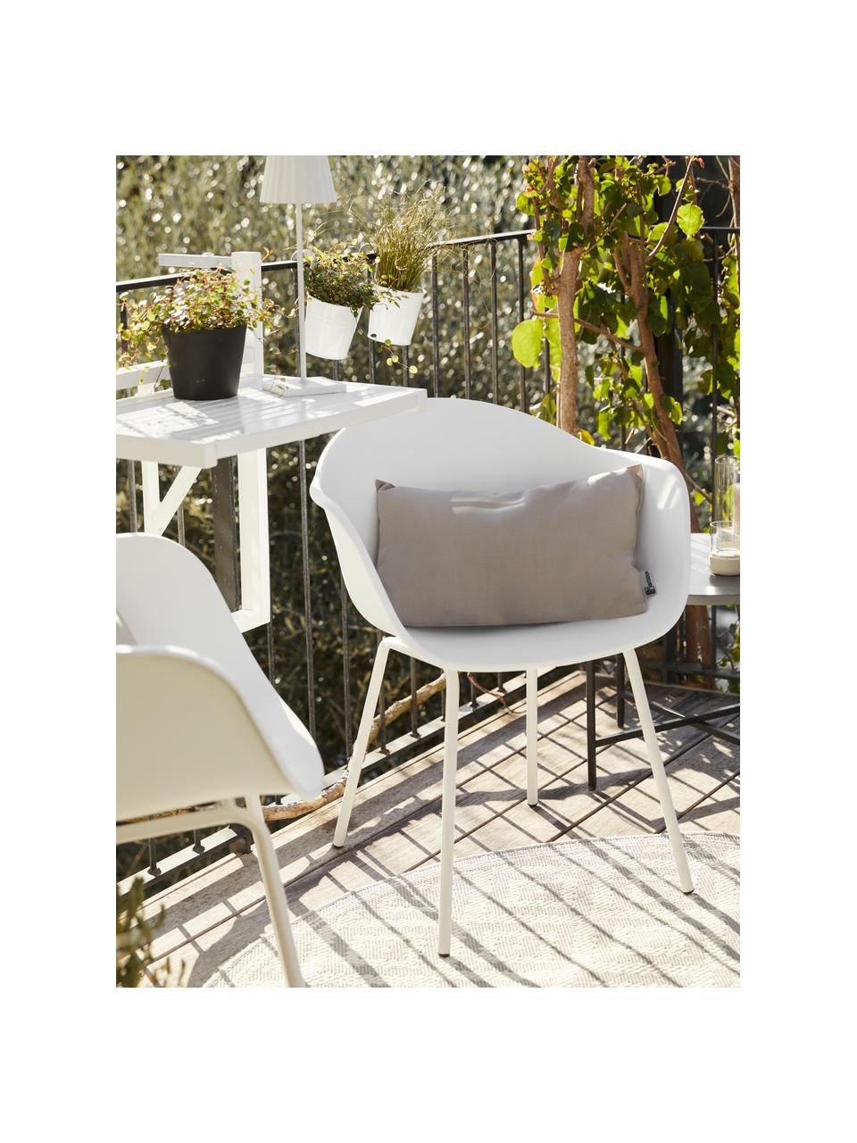 Chaise de jardin Claire, Blanc, larg. 60 x prof. 54 cm