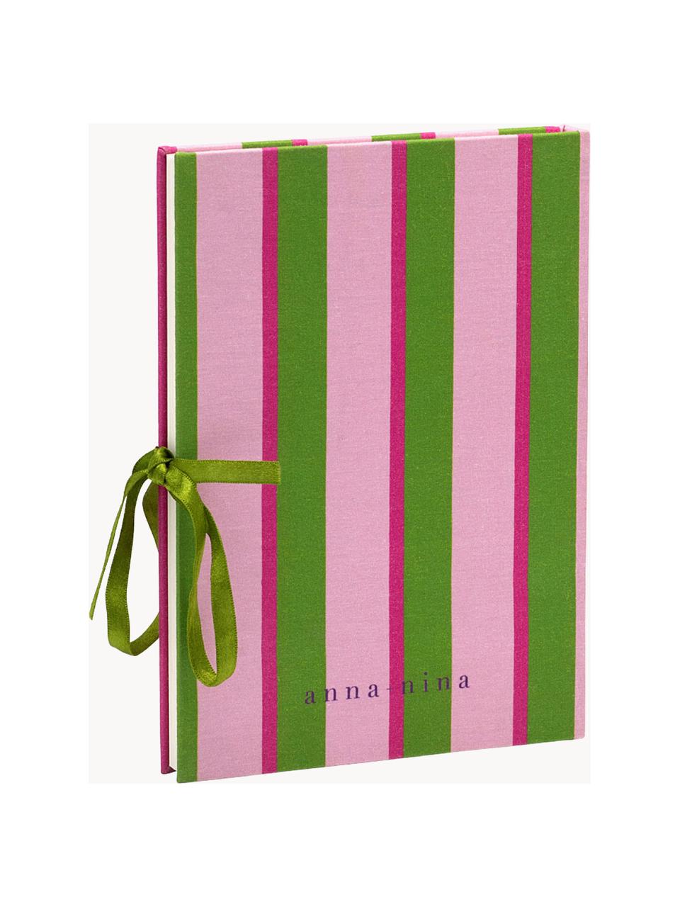 Diario Secret Tales, Cotone, carta Palain 80 g/m², carta colorata, cartoncino, Rosa, verde, Larg. 16 x Alt. 22 cm