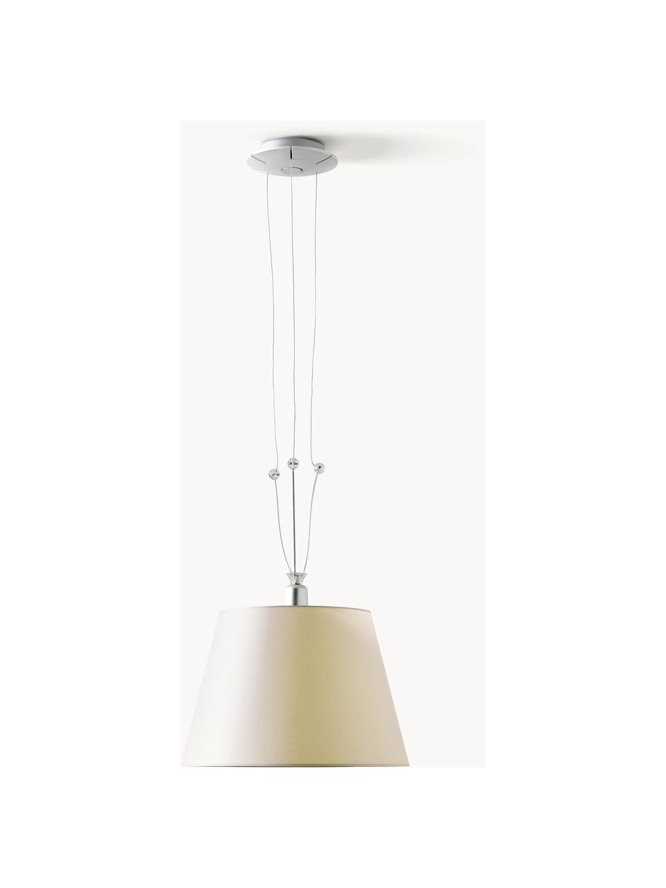 Lampa wisząca Tolomeo Mega, Złamana biel, czarny, Ø 42 x W 29 cm