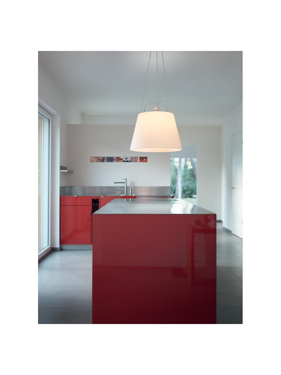 Lampa wisząca Tolomeo Mega, Złamana biel, czarny, Ø 42 x W 29 cm