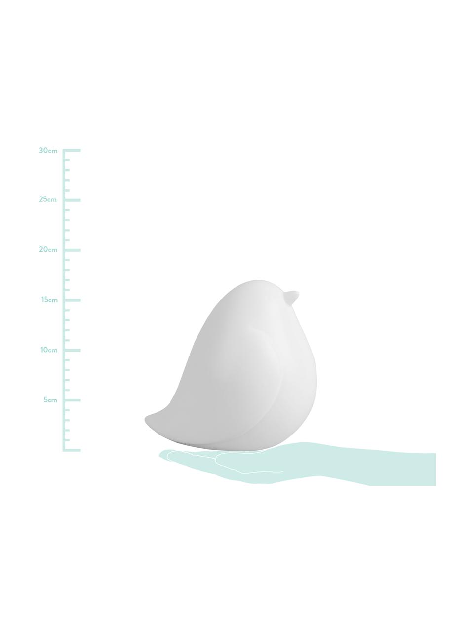 Objet déco Fat Bird, Céramique, Blanc, larg. 14 cm, haut. 14 cm