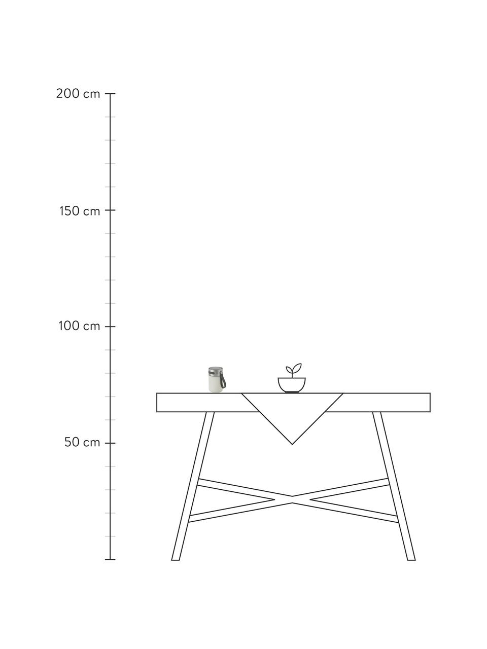 Lampada da tavolo dimmerabile con speaker Sound Jar, Struttura: metallo, Paralume: materiale sintetico, Manico: materiale sintetico, Argento, bianco, Ø 9 x Alt. 14 cm