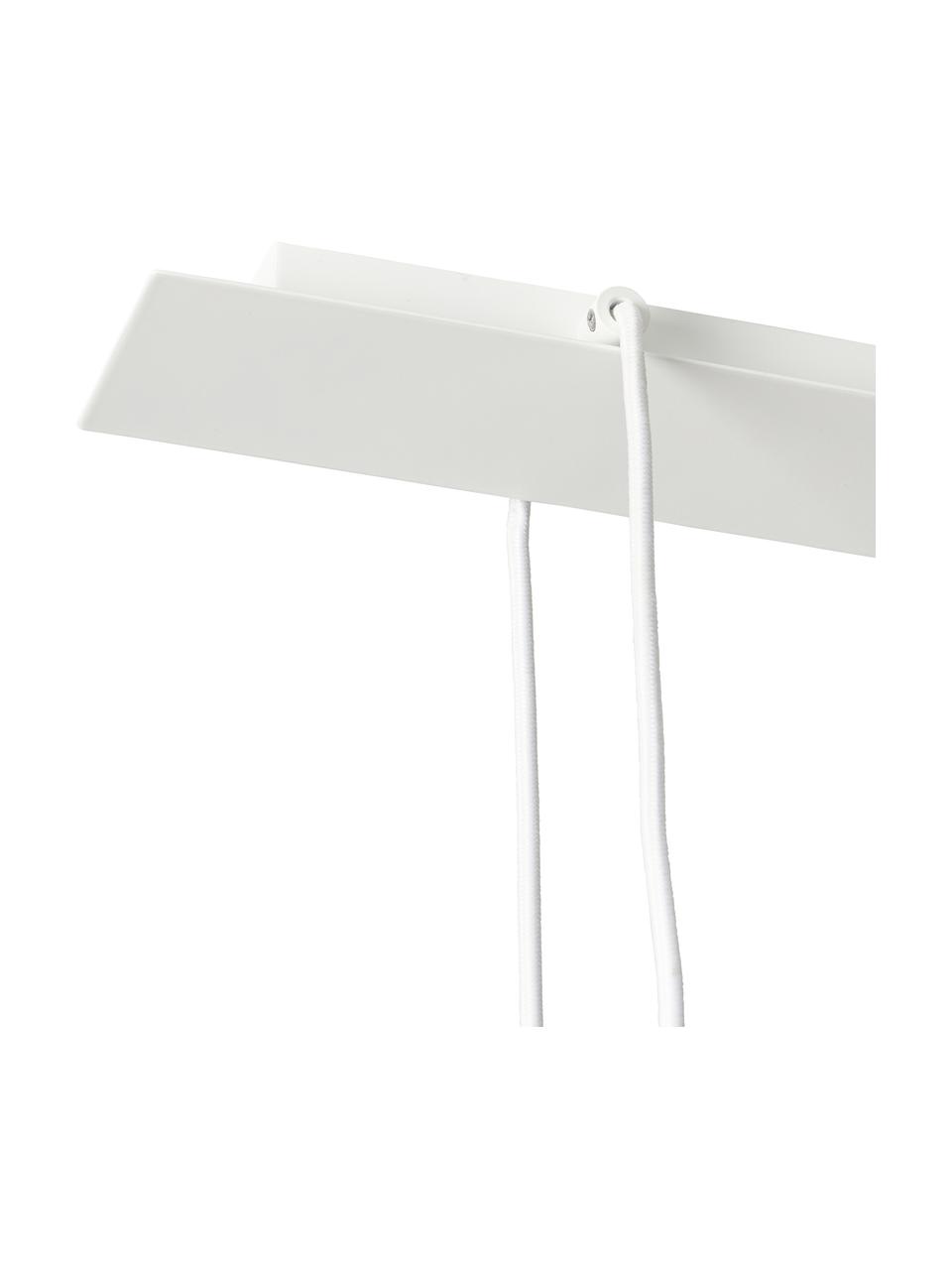 Grande suspension Flux, Blanc, couleur dorée, larg. 127 x haut. 150 cm