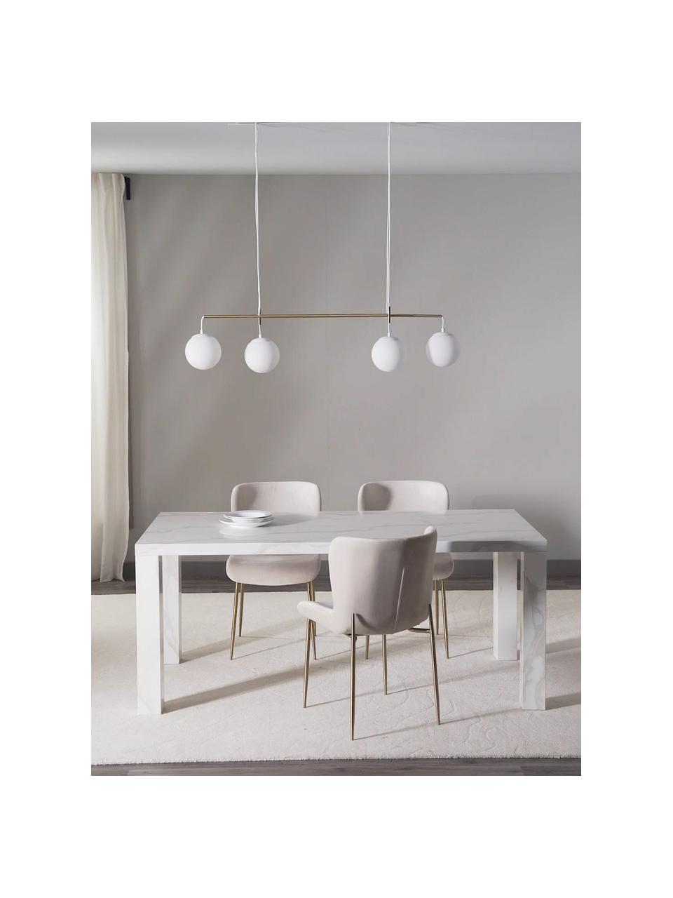 Velké závěsné svítidlo Flux, Bílá, Š 127 cm, V 150 cm