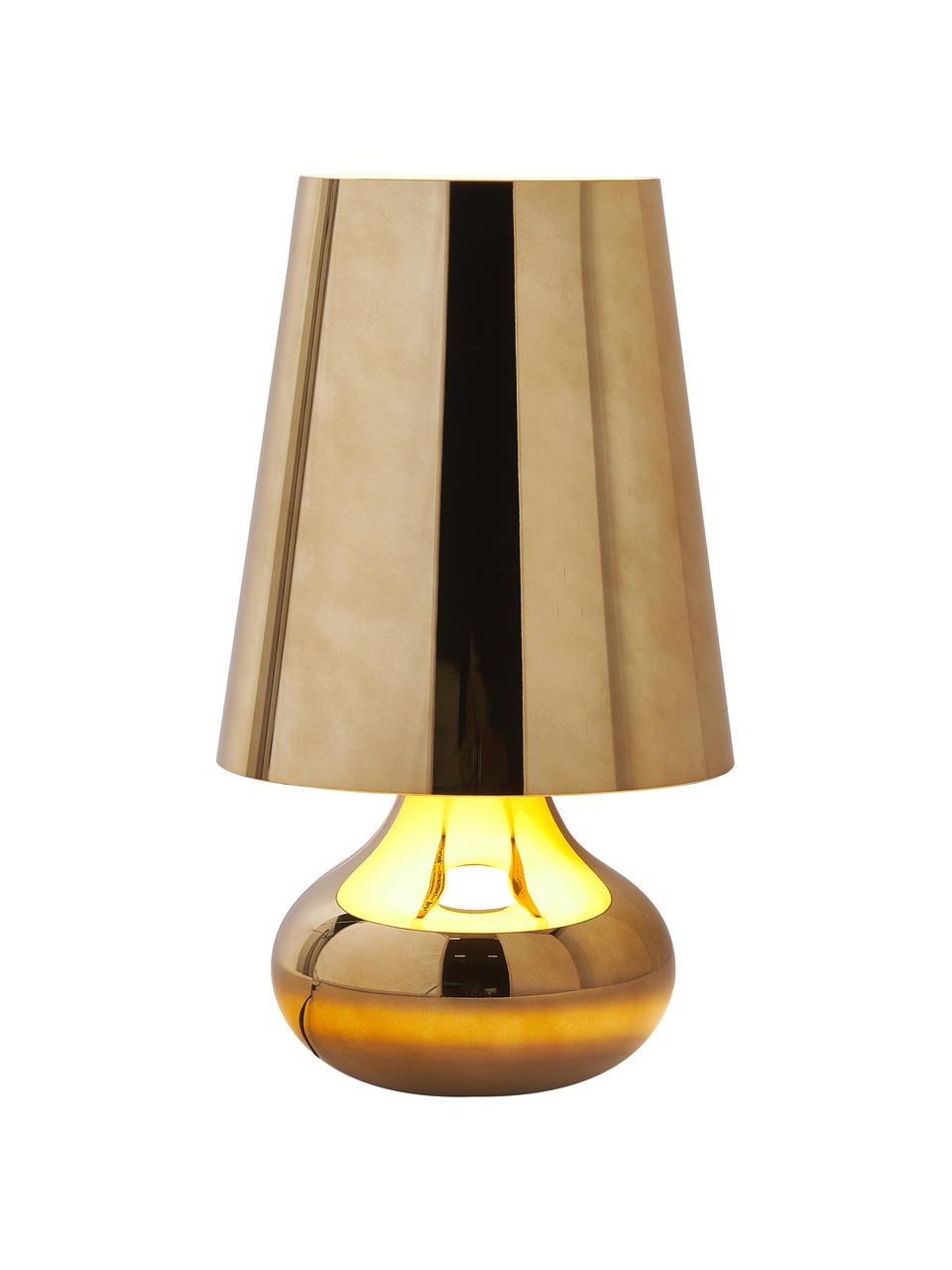 Lampa stołowa LED Cindy, Odcienie złotego, Ø 24 x W 42 cm