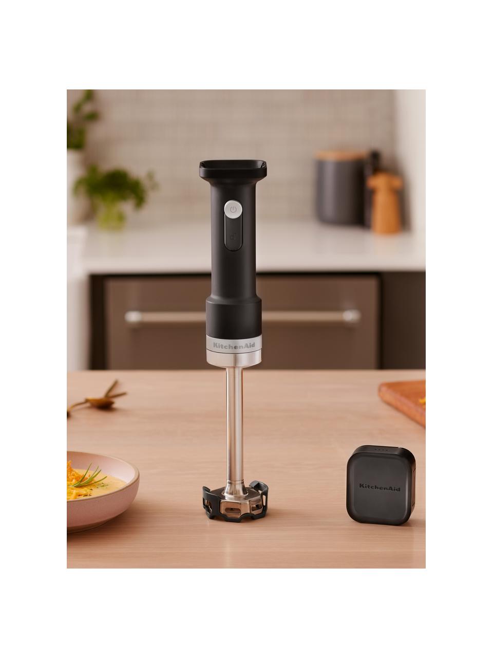 Kabelloser Stabmixer Go Cordless, Gehäuse: Kunststoff, Schwarz, matt, Set mit verschiedenen Größen