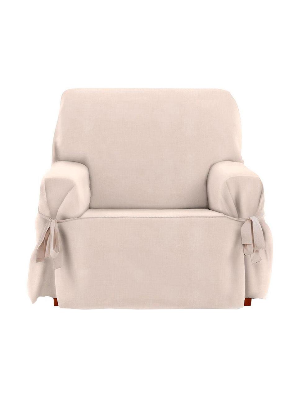 Pokrowiec na fotel Levante, 65% bawełna, 35% poliester, Beżowy, S 110 x G 110 cm
