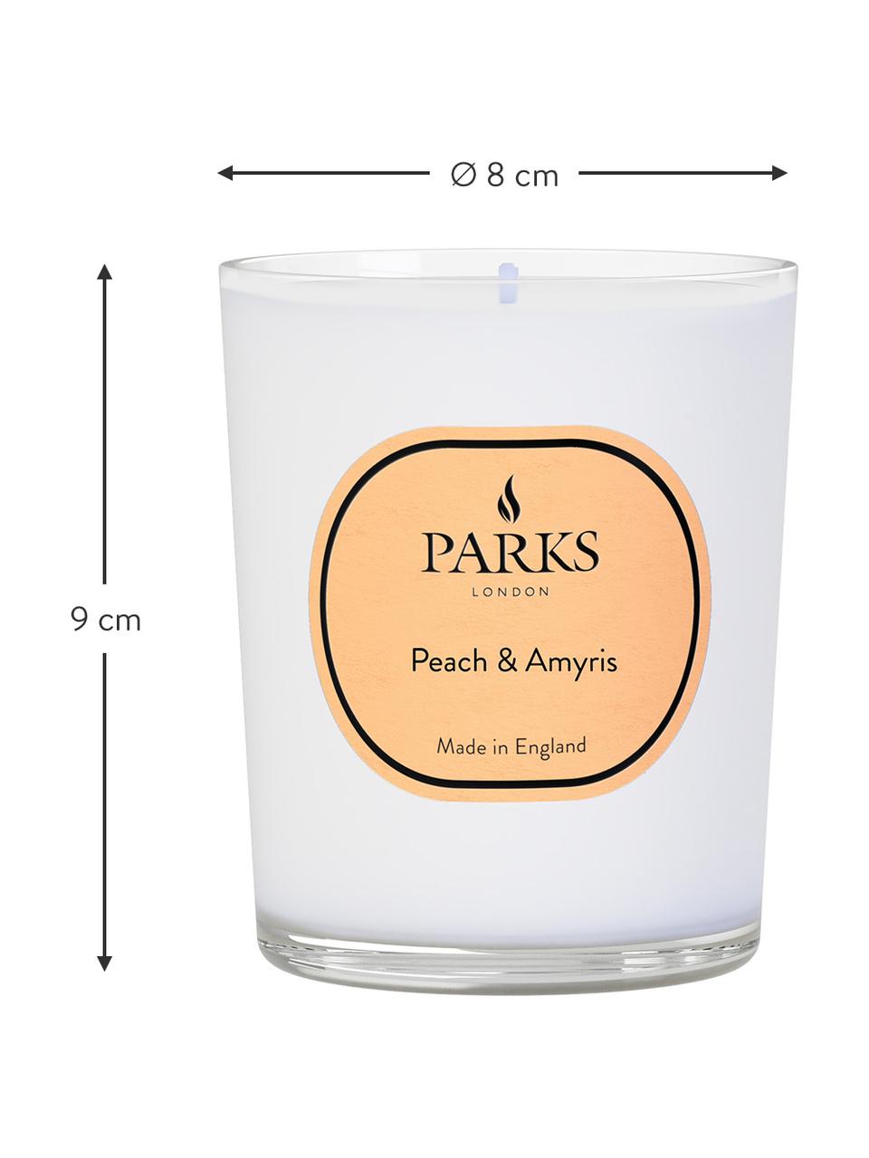 Duftkerze Vintage Aromatherapy (Pfirsich & Amyris), Behälter: Glas, Pfirsich, Amyris, Ø 8 x H 9 cm