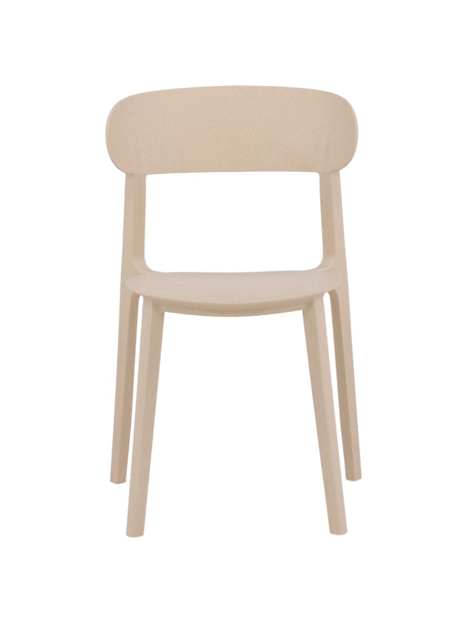 Plastová stolička Åstol, Umelá hmota, Béžová, Š 50 x V 79 cm