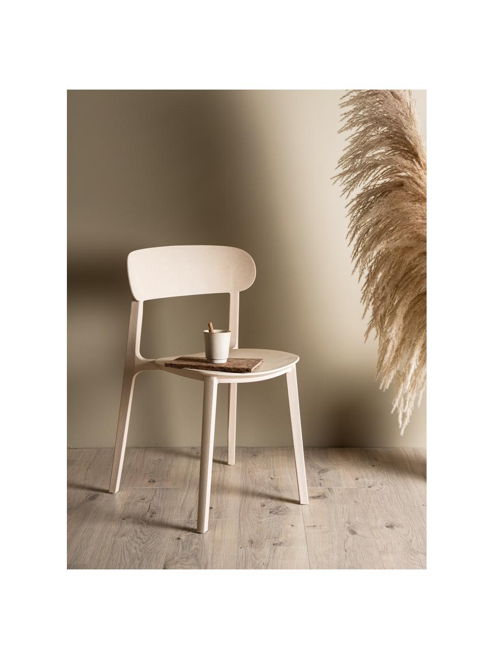 Židle z umělé hmoty Åstol, Umělá hmota, Béžová, Š 50 cm, V 79 cm