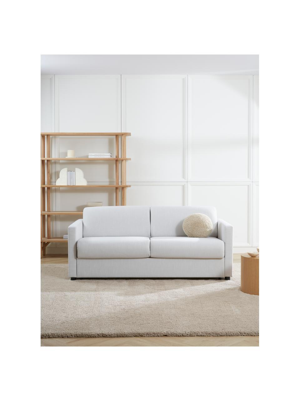 Schlafsofa Morgan (2-Sitzer) mit Matratze, Bezug: 100% Polyester Der hochwe, Füße: Massives Kiefernholz, FSC, Webstoff Off White, B 187 x T 92 cm