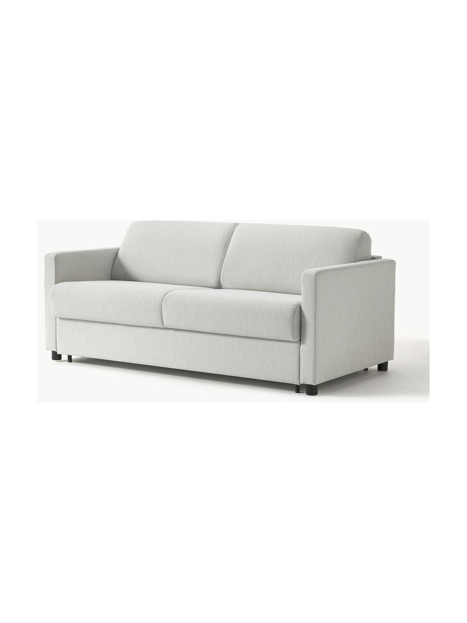 Schlafsofa Morgan (2-Sitzer) mit Matratze, Bezug: 100% Polyester Der hochwe, Füße: Massives Kiefernholz, lac, Webstoff Greige, B 187 x T 92 cm