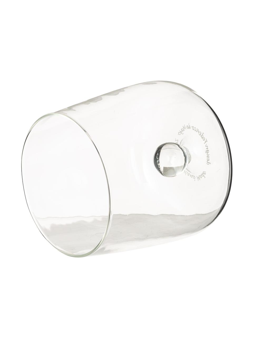 Mundgeblasene Design-Wassergläser Bilia, 6 Stück, Borosilikatglas, Transparent, Ø 9 x H 9 cm