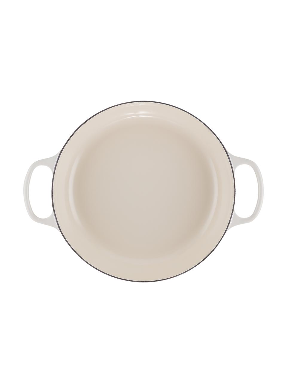 Litinový hrnec Gourmet Signature Collection, Smaltovaná litina, Odstíny bílé, Ø 30 cm, V 12 cm