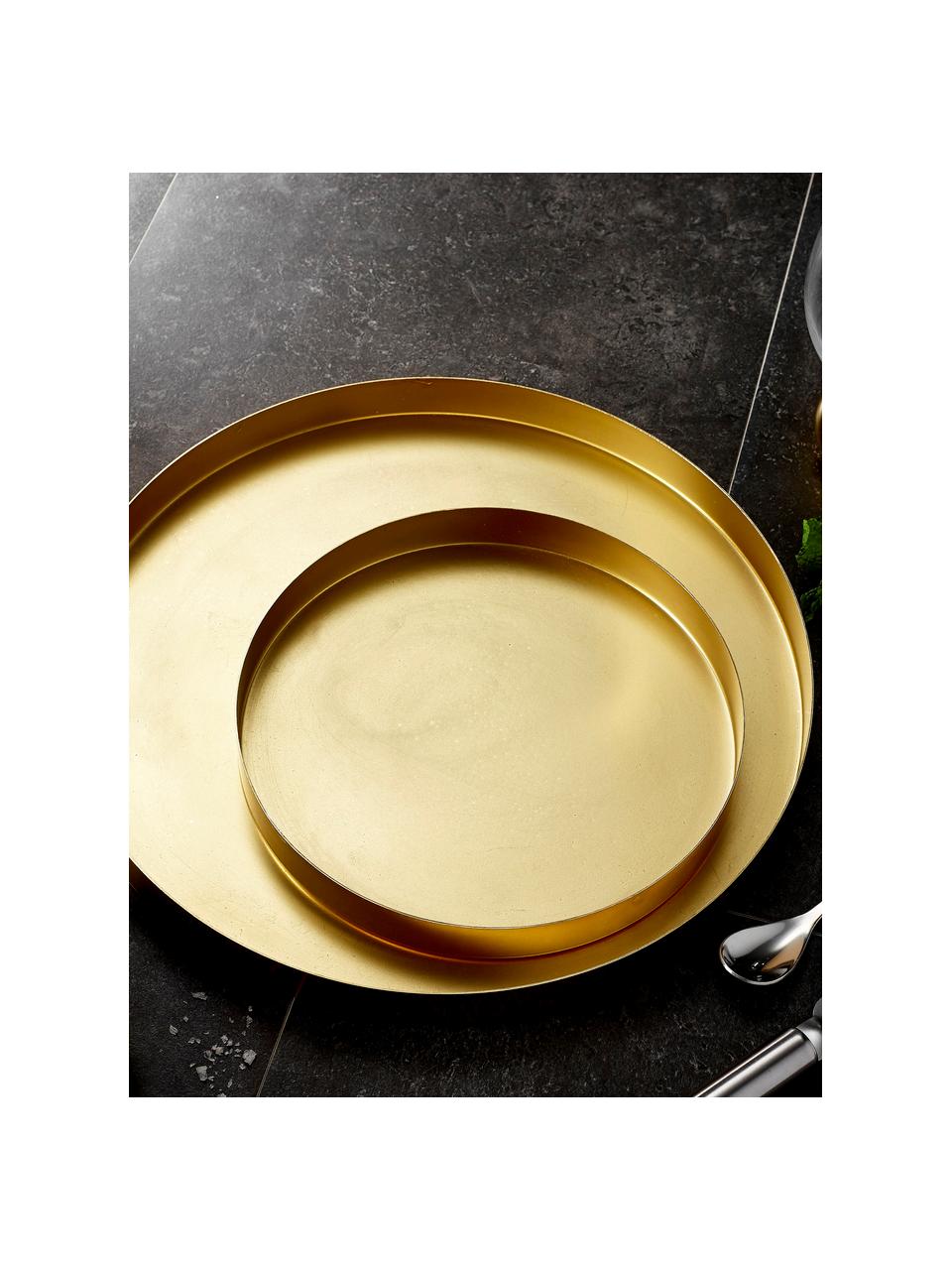 Vassoi portaoggetti rotondi in oro, vassoio rotondo dorato, vassoio rotondo  in acciaio inossidabile dorato, decorazione, oro, moderno,  espositore/organizzatore (12,5 cm di diametro) : : Casa e cucina