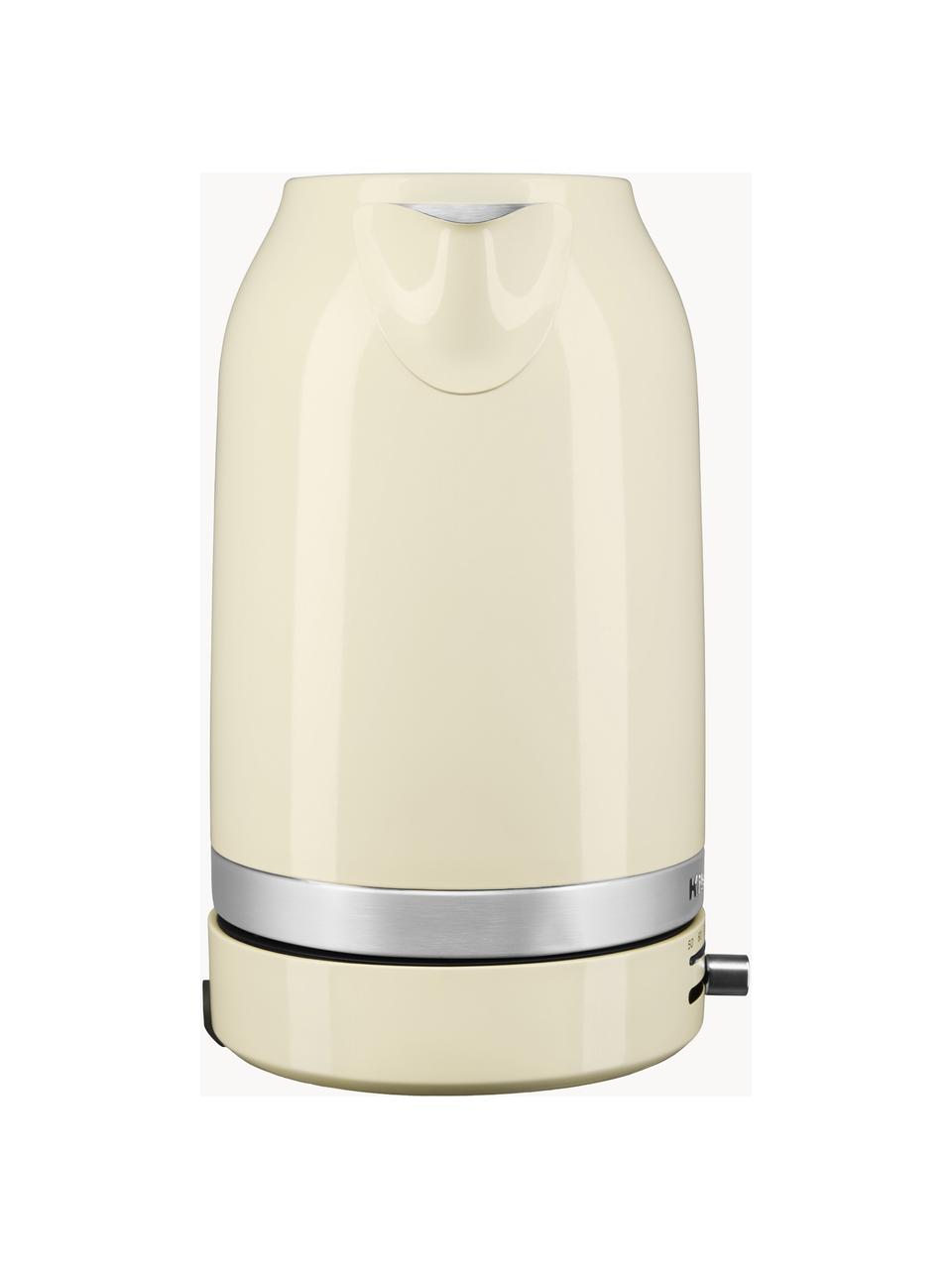 Bollitore Almond, 1.7 l, Acciaio inossidabile rivestito, Bianco crema lucido, 1.7 L