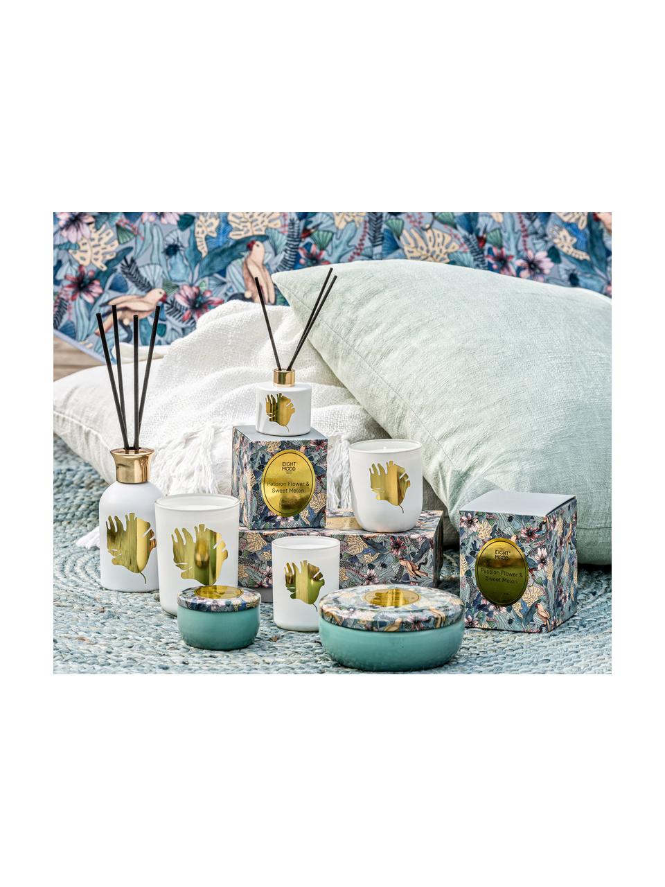 Set diffusore e candela profumata Luciana (limone, arancia & melone dolce) 2 pz, Scatola: carta, Contenitore: vetro, Multicolore, Larg. 12 x Alt. 20 cm