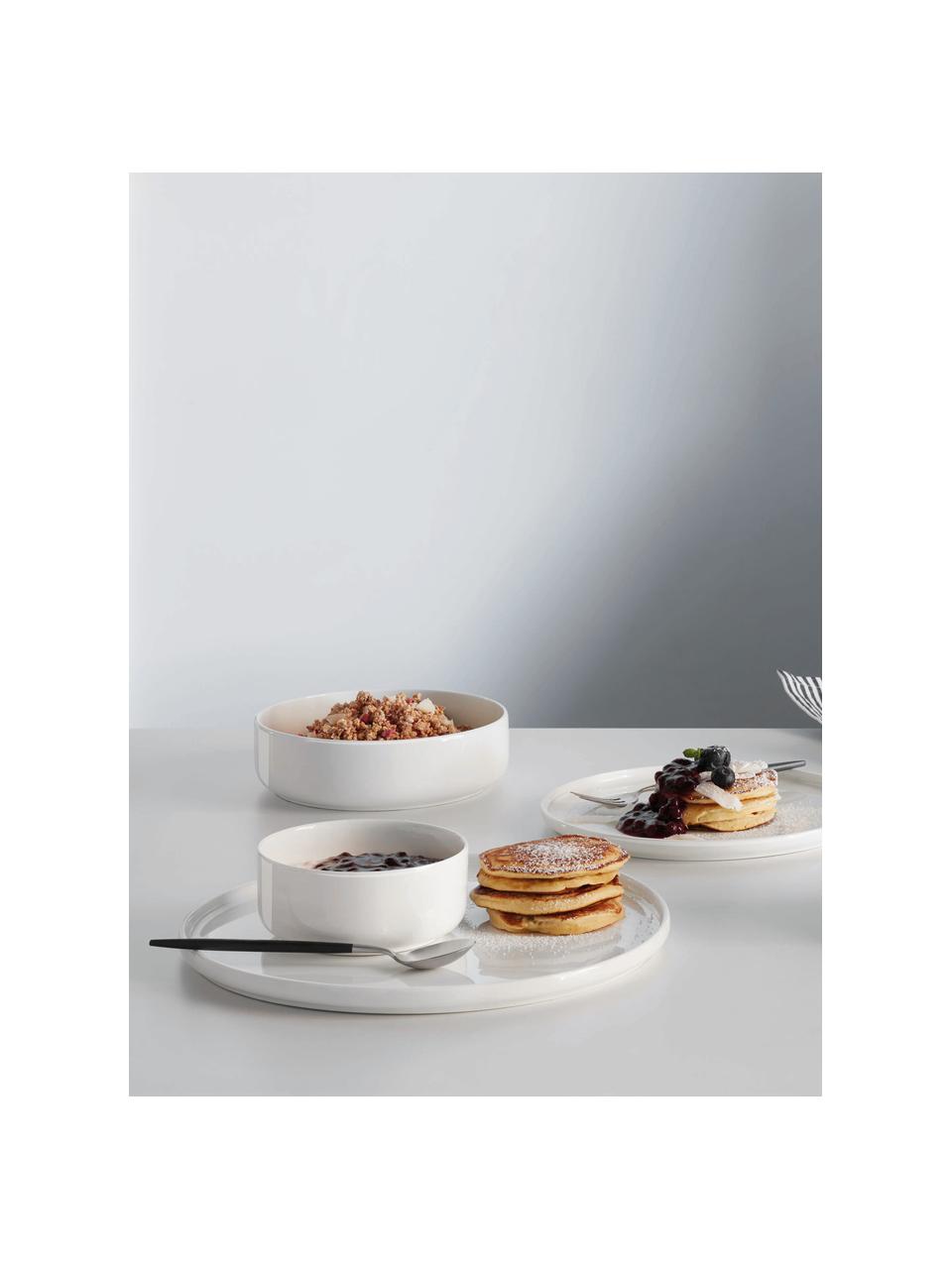 Cuencos de porcelana Fine Bone China Oco, 6 uds., Porcelana Fine Bone China (fina de hueso)
Fine Bone China es una pasta de porcelana fosfática que se caracteriza por su brillo radiante y translúcido, Marfil, Ø 12 cm