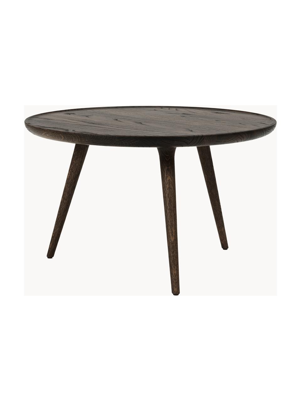 Okrúhly konferenčný stolík z dubového dreva Accent, Dubové drevo
Tento výrobok je vyrobený z dreva s certifikátom FSC®, ktoré pochádza z udržateľných zdrojov, Dubové drevo, tmavohnedá lakovaná, Ø 70 x V 42 cm