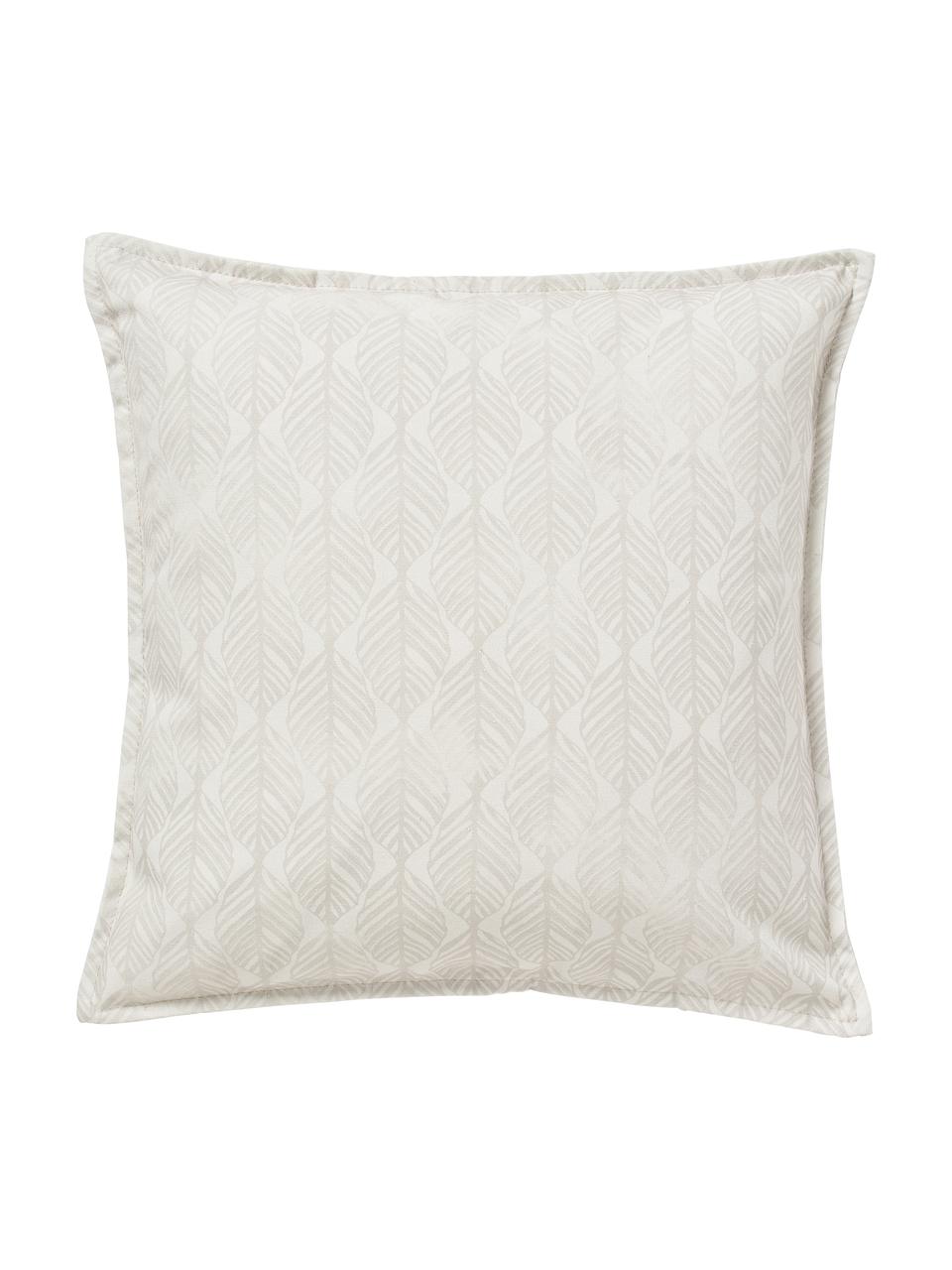 Kissenhüllen Armanda mit grafischem Muster, 2er-Set, 80 % Polyester, 20 % Baumwolle, Beigetöne, B 45 x L 45 cm