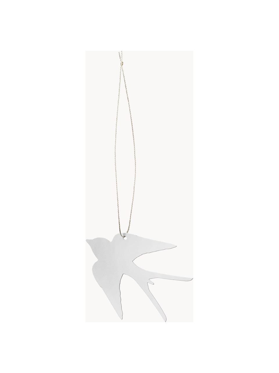 Paashangers Birdie, 4 stuks, Gepoedercoat edelstaal, Wit, B 6 x D 5 cm